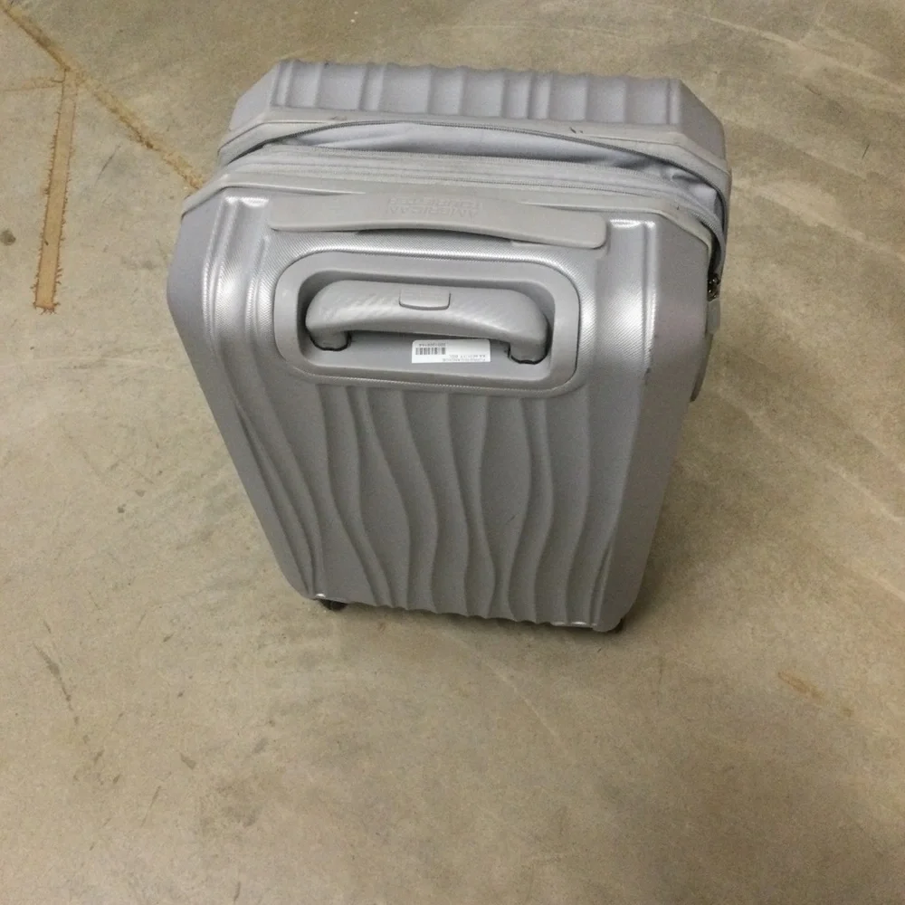 Silver Hardside Carry-On Spinner Luggage - Men Bags